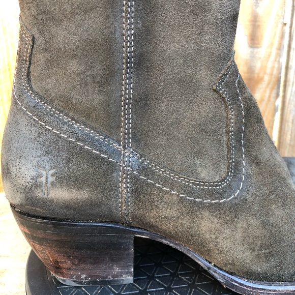 Frye Thigh High Suede Sacha OTK Equestrian Style Women's Boots Size 10 Side Zip - Picture 7 of 11